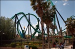 Rollercoasters at Six Flags Magic Mountain Park